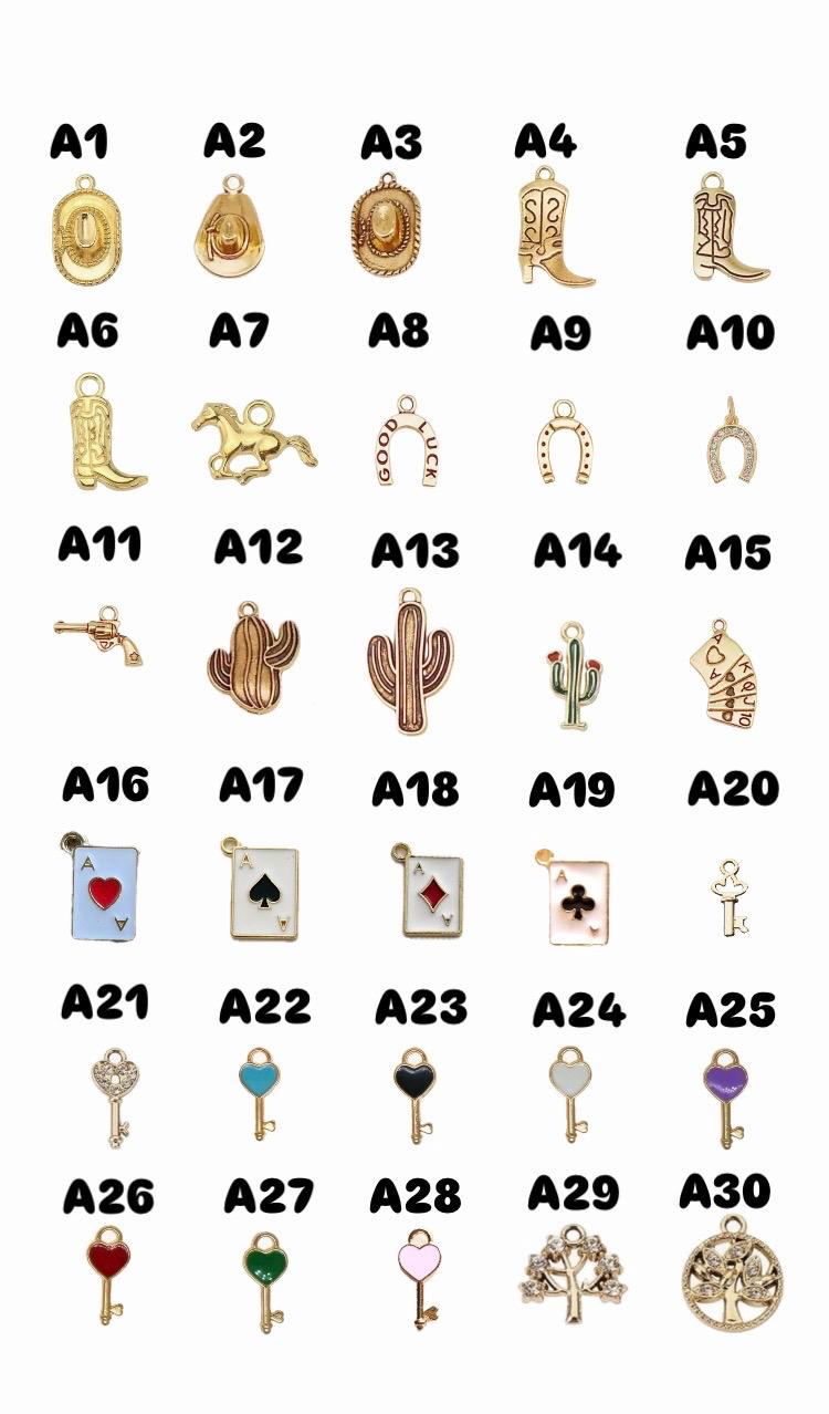 Custom Charm Bracelet - Build Your Own Charm Bracelet , Gold Plated Jewelry