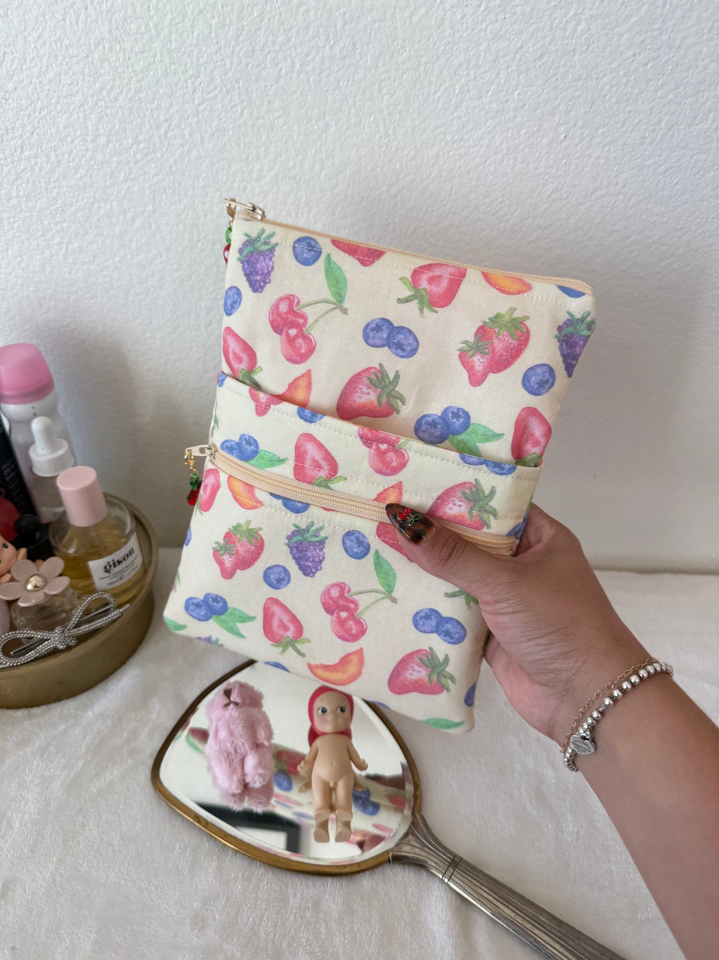 Fruit iPad Sleeve Pouch With Double Zipper