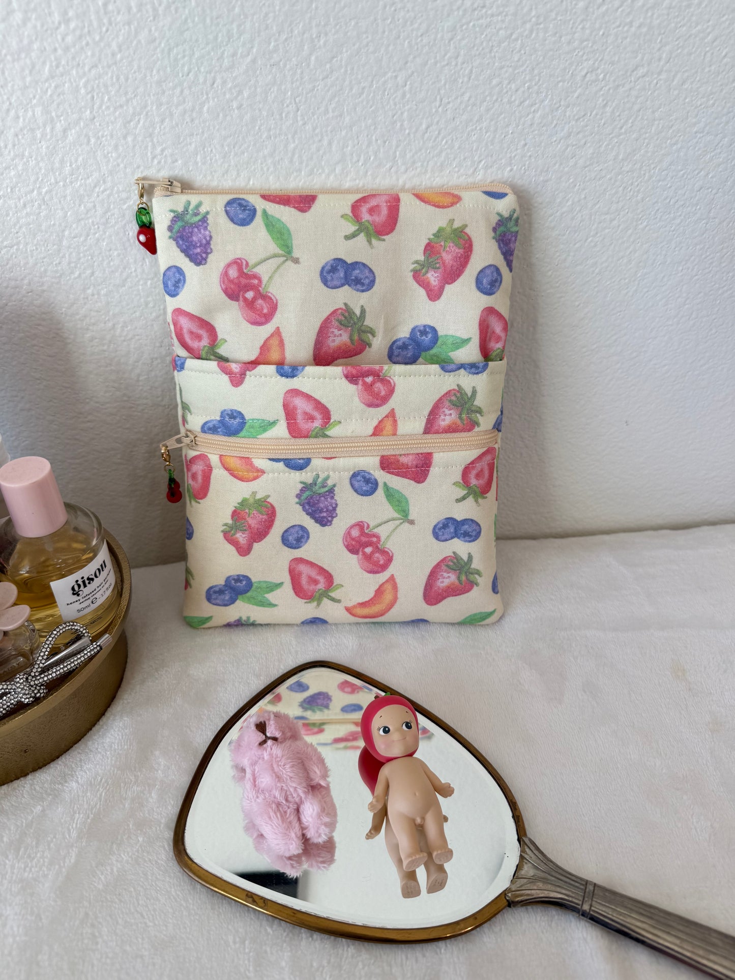 Fruit iPad Sleeve Pouch With Double Zipper